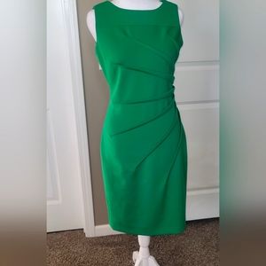Calvin Klein Sleeveless Emerald Green Dress, Size 2